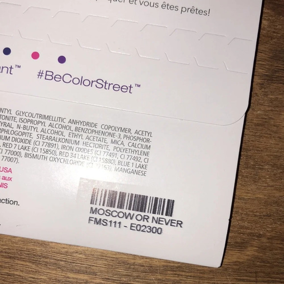 Color street Moscow or Never Nail polish strips - Picture 4 of 4